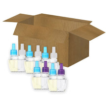 Febreze Plug air freshener refills in box, clear bottles with blue caps