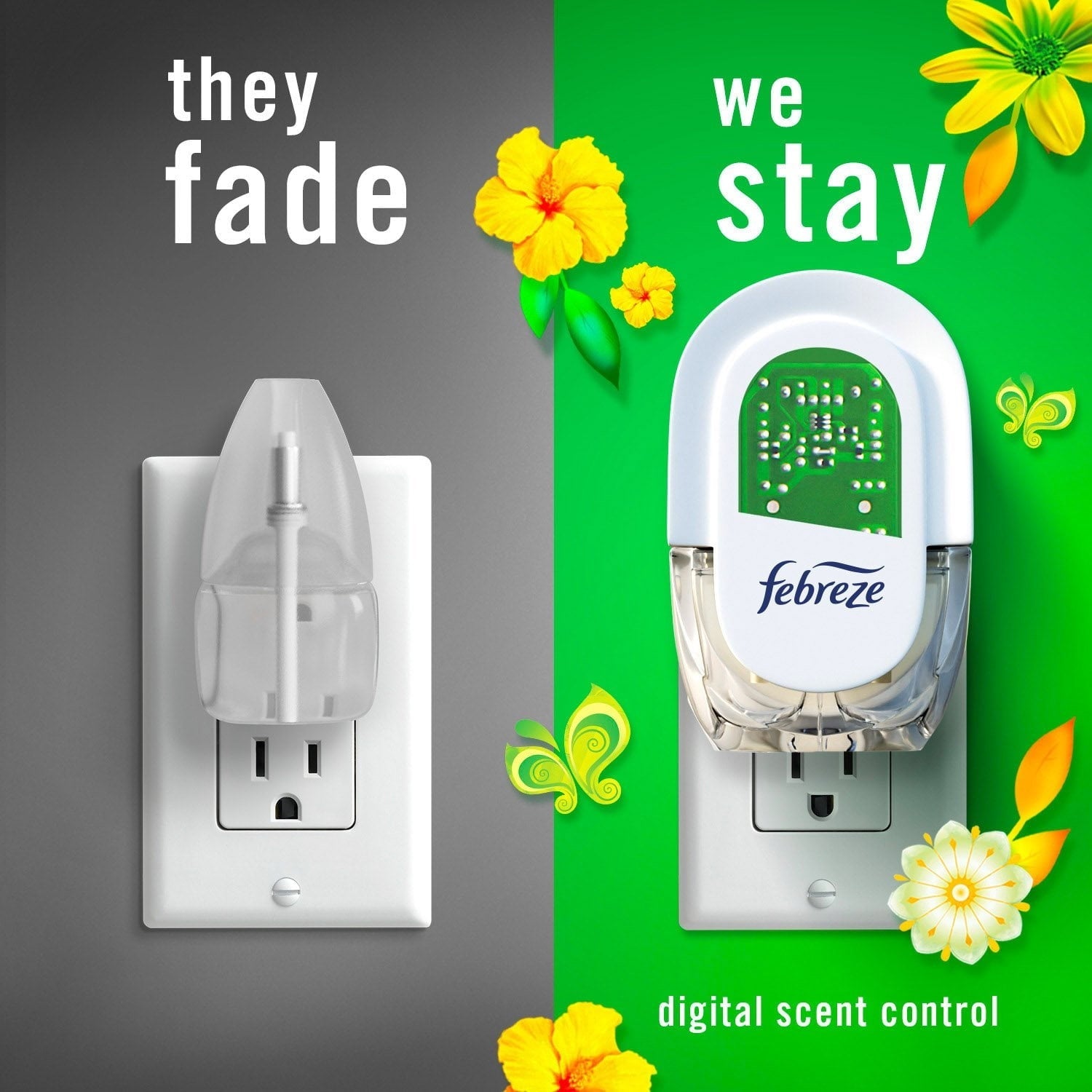 Febreze Plug Air Freshener, Gain Original + Gain Moonlight Breeze, 5 refills, 4.35 fl. oz.