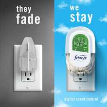 Air freshener scent control plug with digital display