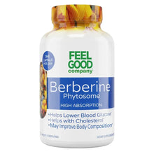 Feel Good Berberine Phytosome high absorption supplement bottle, front label
