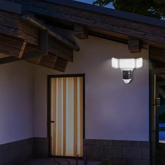 Feit Electric 5,000 Lumens Flood Light with Smart Dual Lens Panoramic Camera