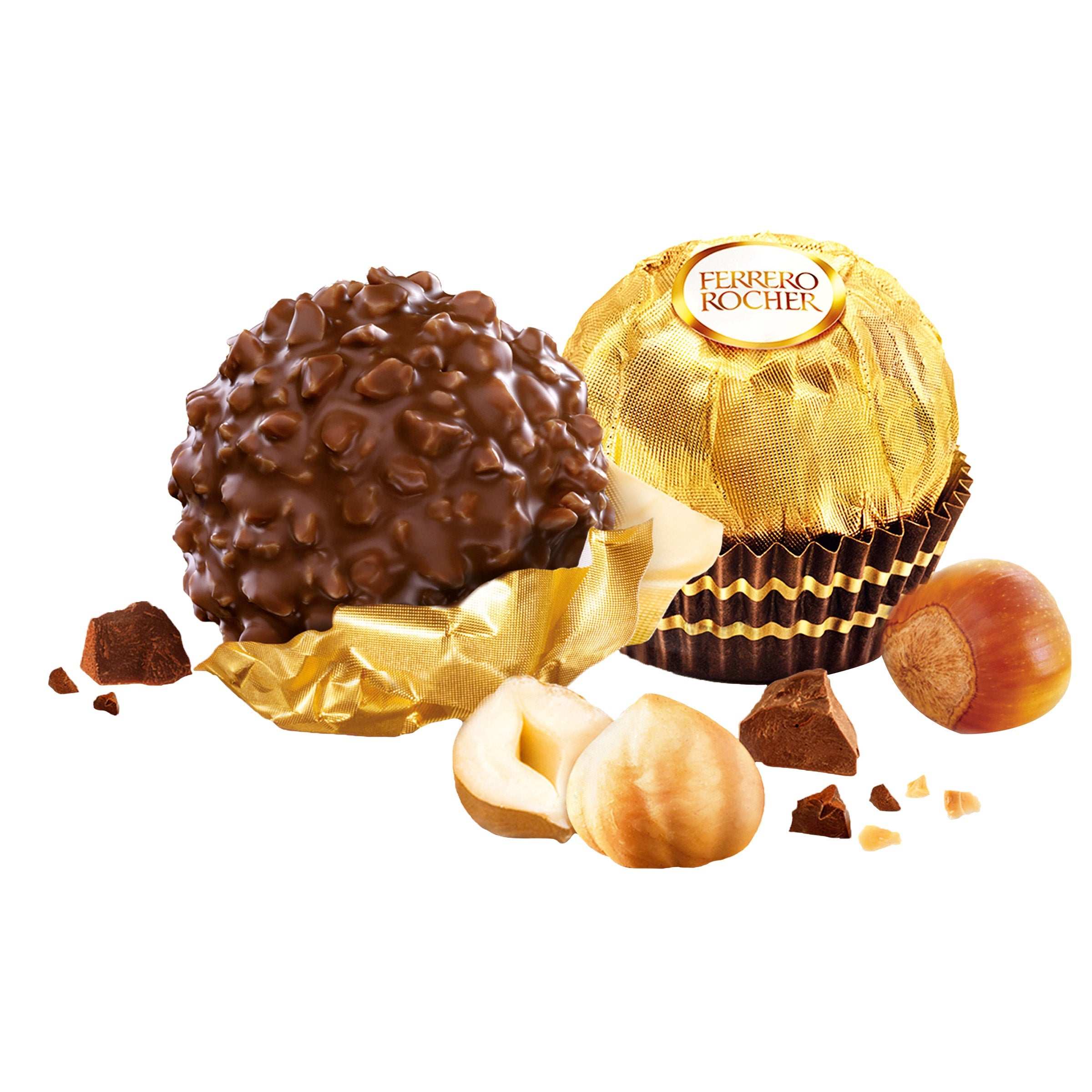 Ferrero Rocher, Milk Chocolate Hazelnut Candy, 21.2 oz, 48 Count