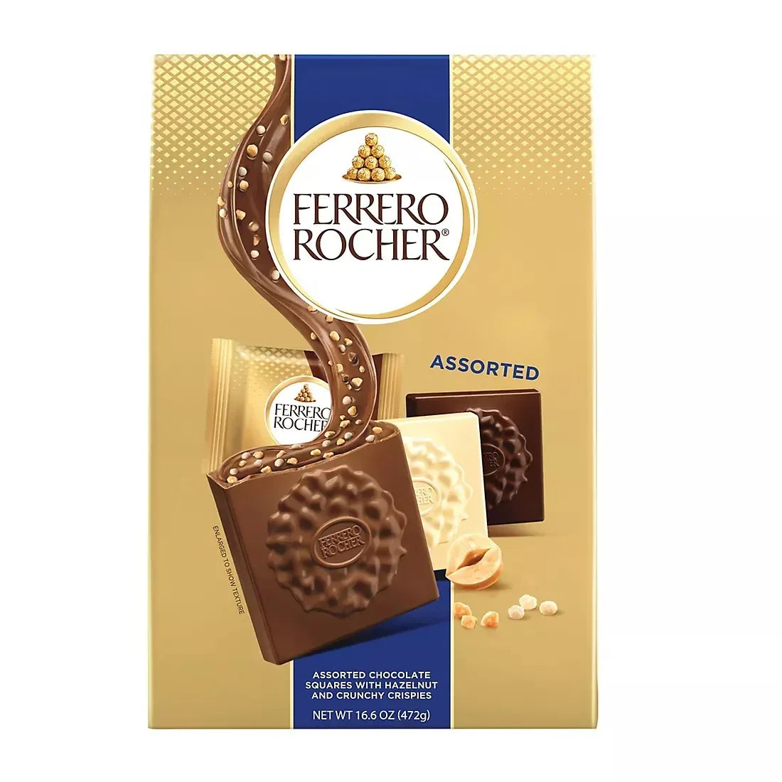 Ferrero Rocher Assorted Chocolate Hazelnut Squares, 16.7 oz.