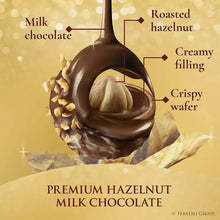Ferrero Rocher milk chocolate hazelnut swirl with creamy filling
