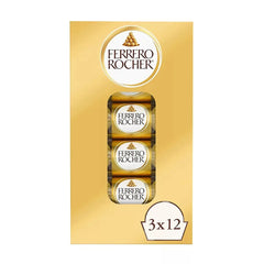 Ferrero Rocher, Premium Milk Chocolate Hazelnut, Chocolates for Gifting, 12 pk./1.3 oz.