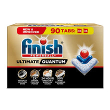 Finish Ultimate Quantum dishwasher detergent tabs box, 90 tabs carton