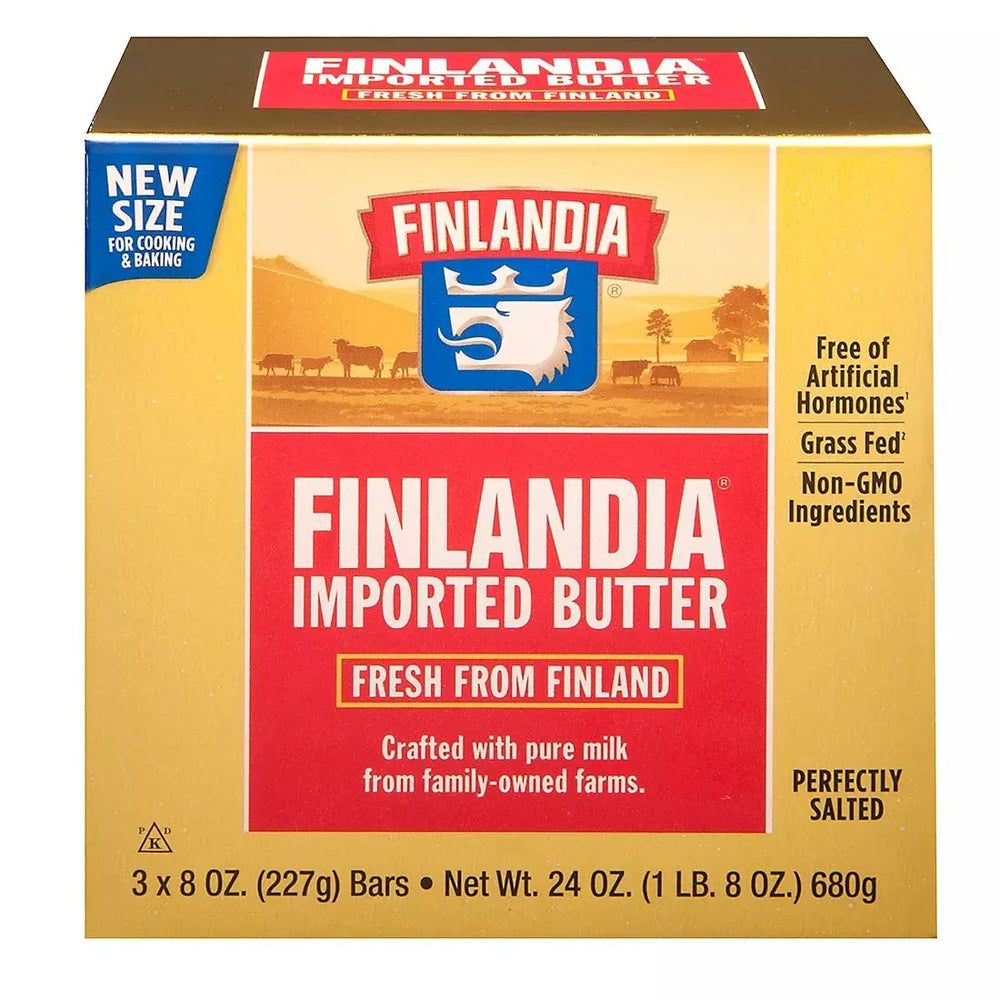 Finlandia Pure Milk Butter, 3 ct./8 oz. - USA MEGA SHOP