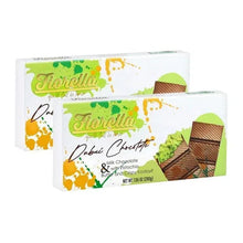 Two boxes of Dubai chocolate bars, milk chocolate with pistachio crisp kadaif.