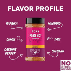 Fire & Smoke Society Pork Perfect Spice Blend, BBQ Seasoning, 10.7 Ounce Mixed Spices & Seasonings