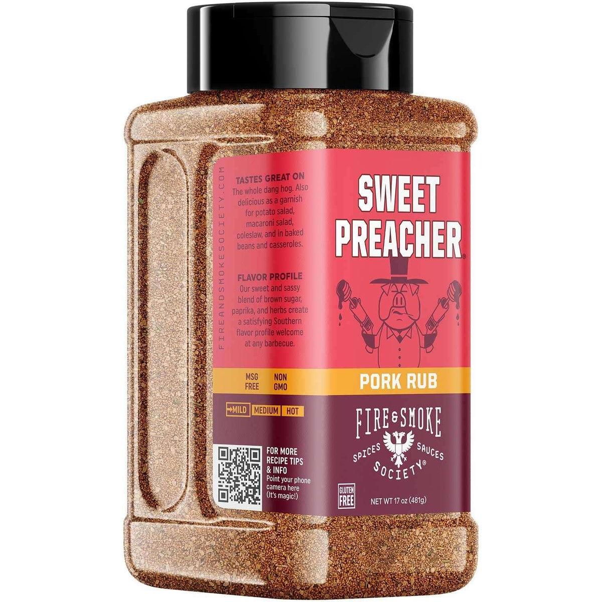 Fire And Smoke Society Sweet Preacher BBQ Rub, 17 oz. - USA MEGA SHOP