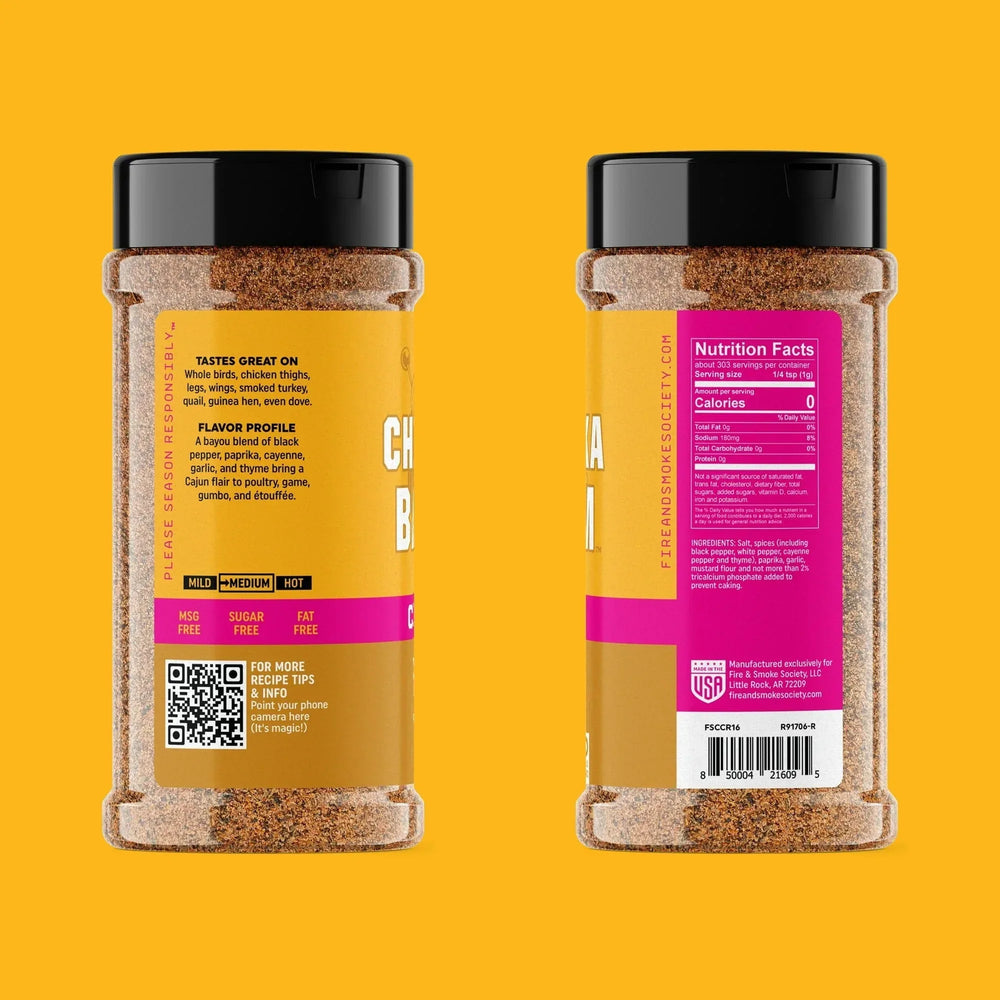 Fire & Smoke Society Chica Licka Bam Bam Chicken Seasoning, 10.7oz - USA MEGA SHOP