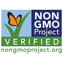 Non GMO Project Verified logo on sliced almonds bag