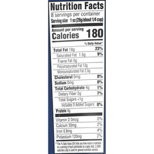 Nutrition Facts panel for chopped walnuts showing 180 calories per serving