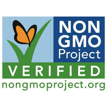 Non GMO Project Verified seal with butterfly logo