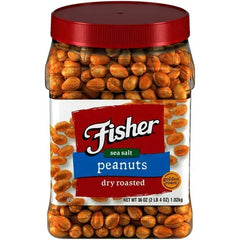Fisher Dry Roasted Sea Salt Peanuts