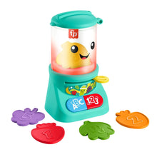 Teal Smoothie Maker musical toy with ABC 123 buttons and colored pieces