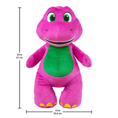 Fisher-Price Barney's World Jumbo Barney Plush, 26-inch Figure, Large Scale & Soft Texture