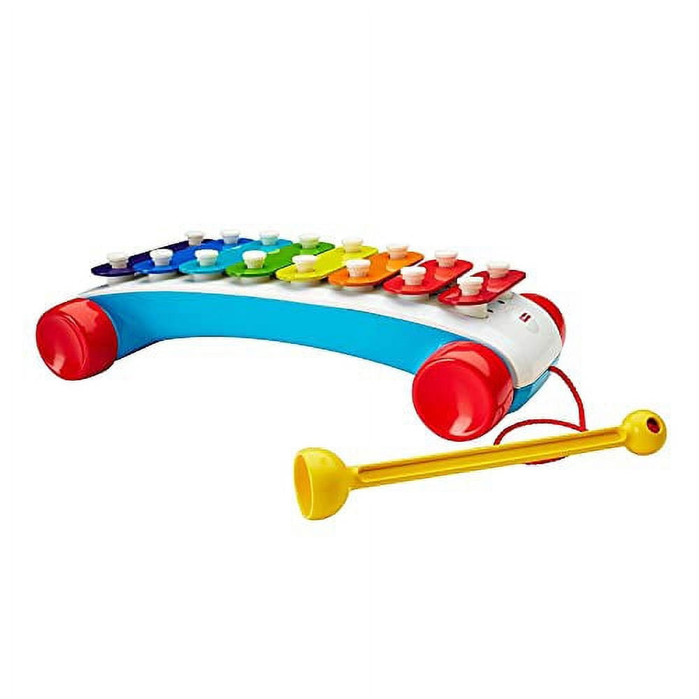 Fisher-Price Classic Xylophone Pull Toy, 8 Colorful Keys, Musical Instrument for Toddlers