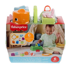 Fisher-Price tackle box toy package with 6 shape blocks
