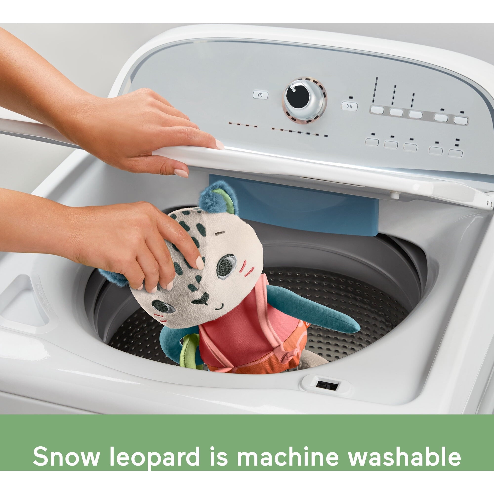 Fisher-Price Planet Friends Spotting Fun Snow Leopard Baby Sensory Toy for Newborns and Infant