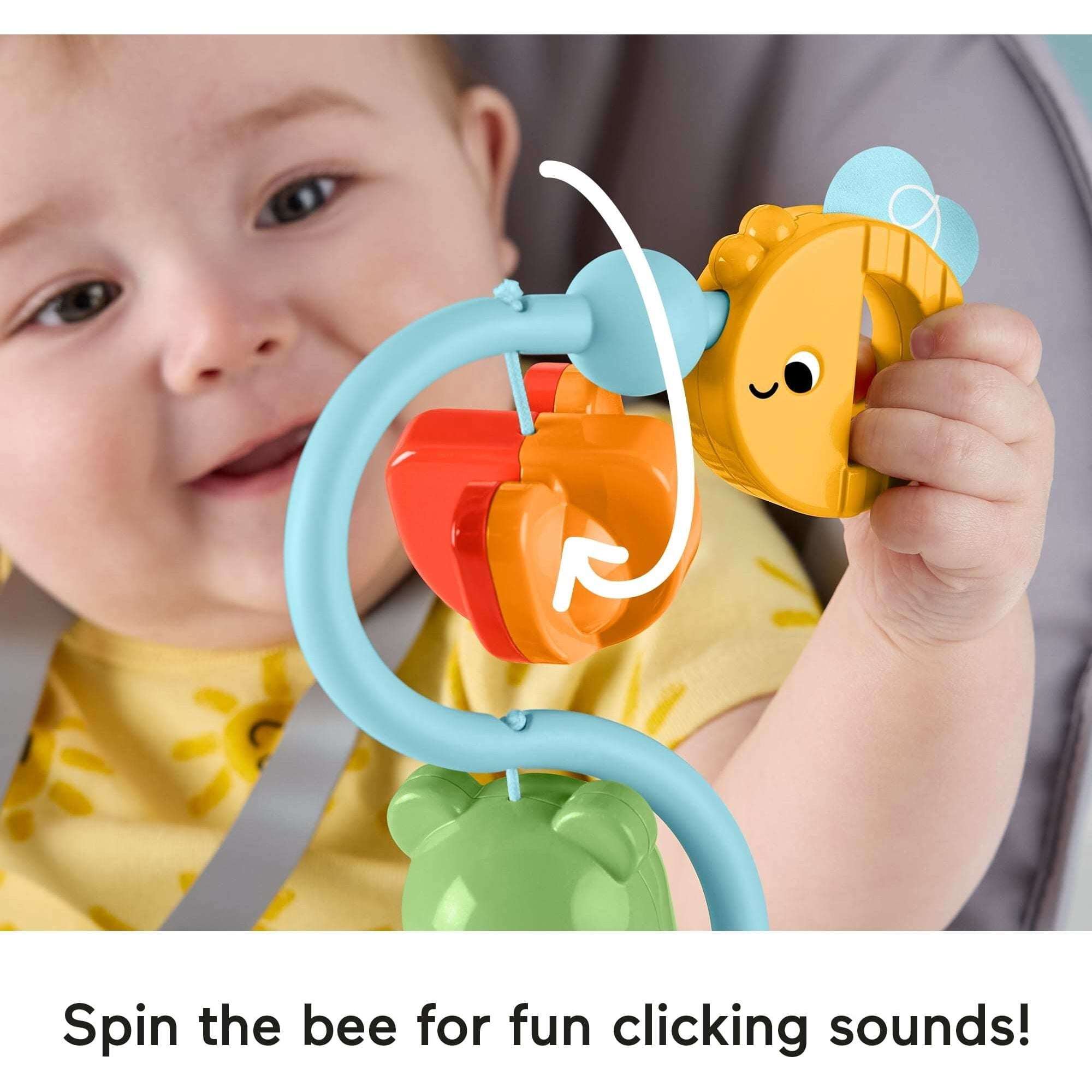 Fisher-Price Sensory Sounds High Chair Toy, Tray Activity for Baby Ages 3+ Months