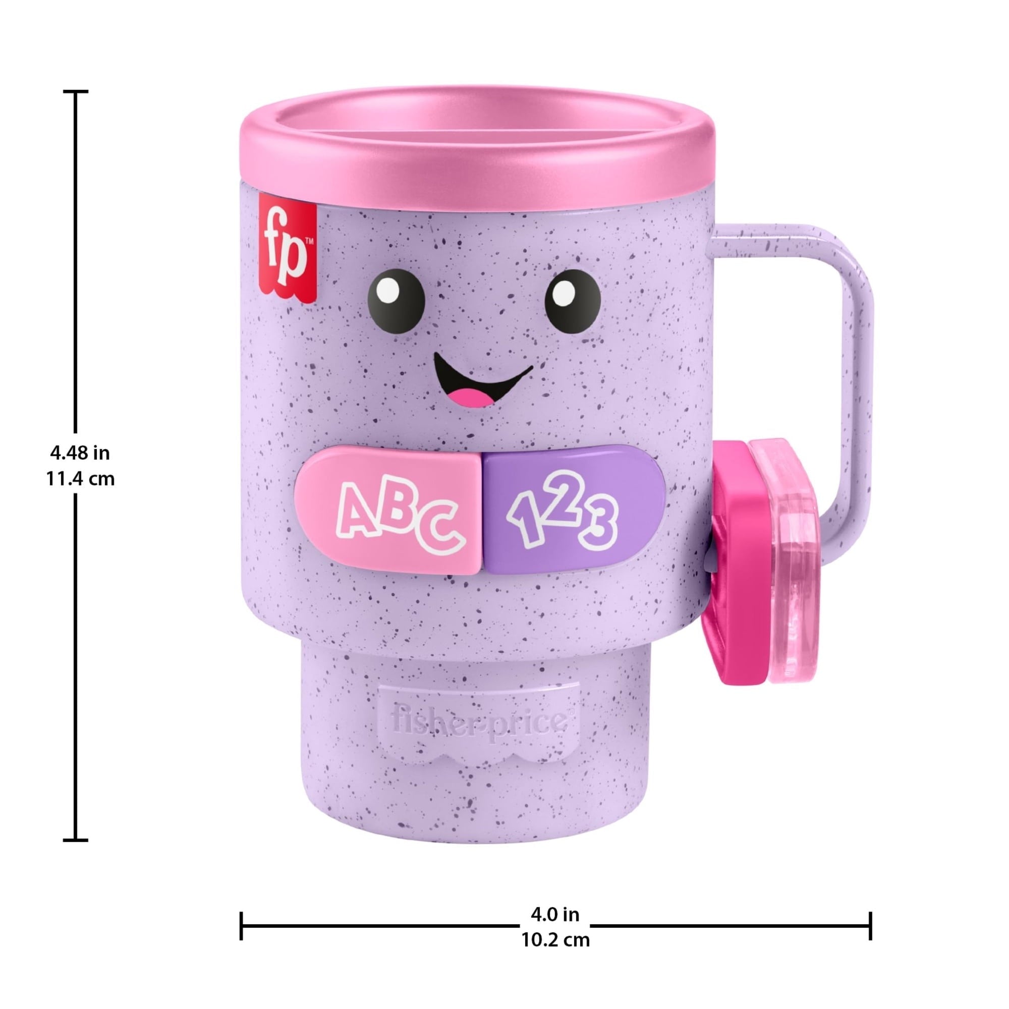 Fisher-Price Laugh & Learn Wake up & Learn Coffee Mug Baby & Toddler Toy with Music & Lights