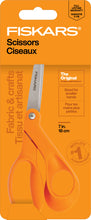 Petite orange-handled scissors with stainless steel blades, 7 in Fiskars