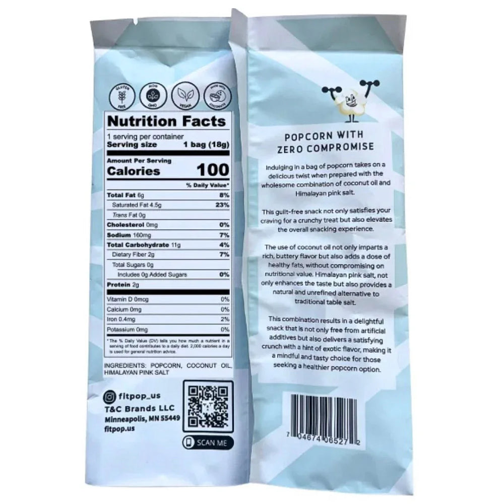 FitPop Popcorn Snack Bags, 0.65 oz, 40-count - USA MEGA SHOP