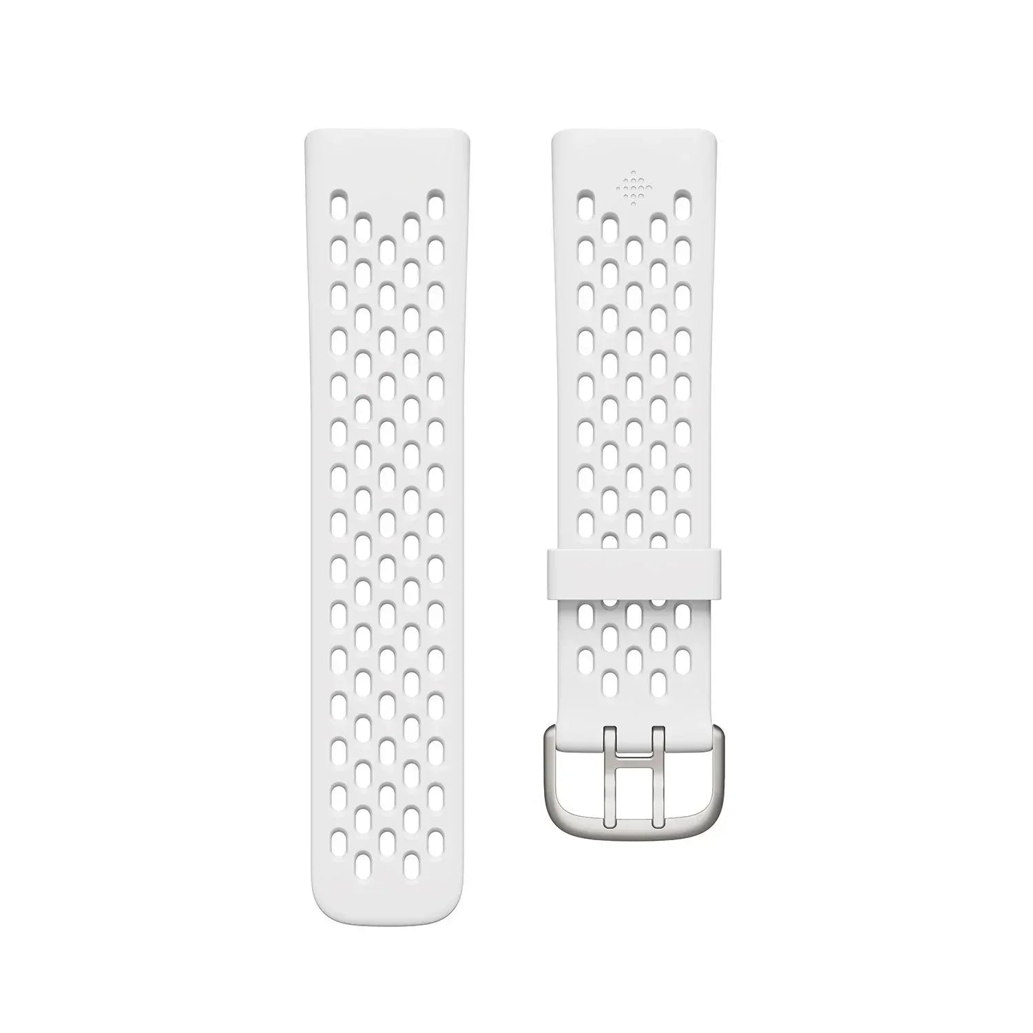 Fitbit Charge 6 Small Fitness Watch, Black Aluminum Case with Obsidian & Frost White Bands