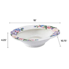 Fitz and Floyd Jardin 18â€ Centerpiece Bowl - USA MEGA SHOP