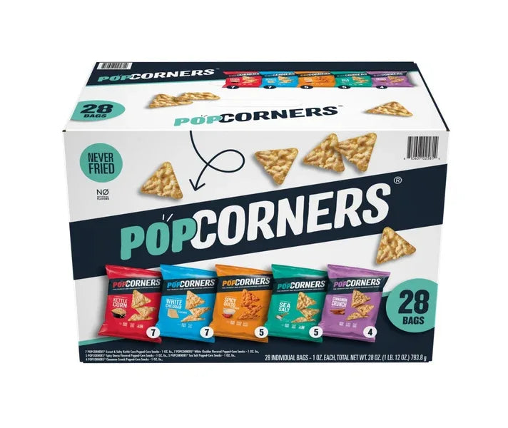 5 Flavor Variety Pack Popped Corn Chips Snacks, 1 oz., 28 count