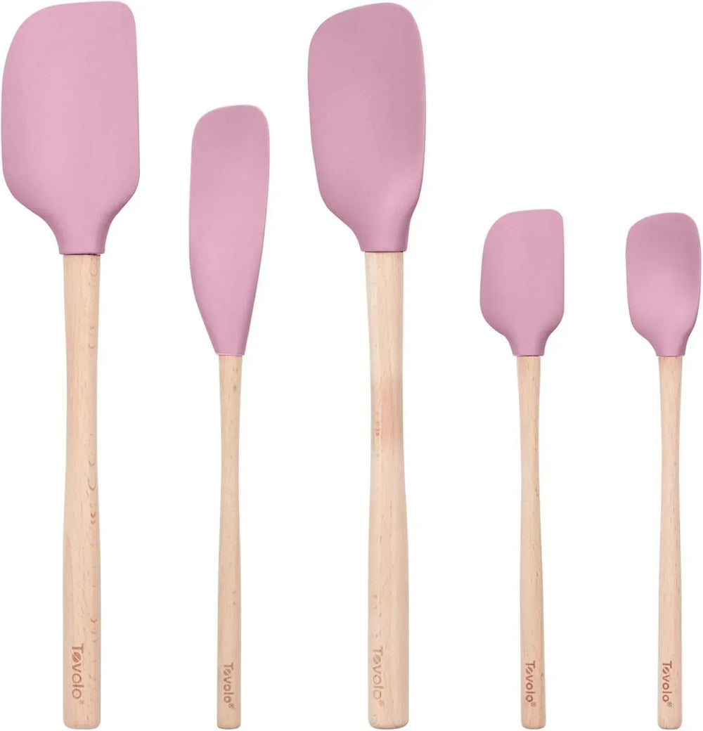 Tovolo Flex-Core Spatula Wood Handled Set (Set of 5) - USA MEGA SHOP