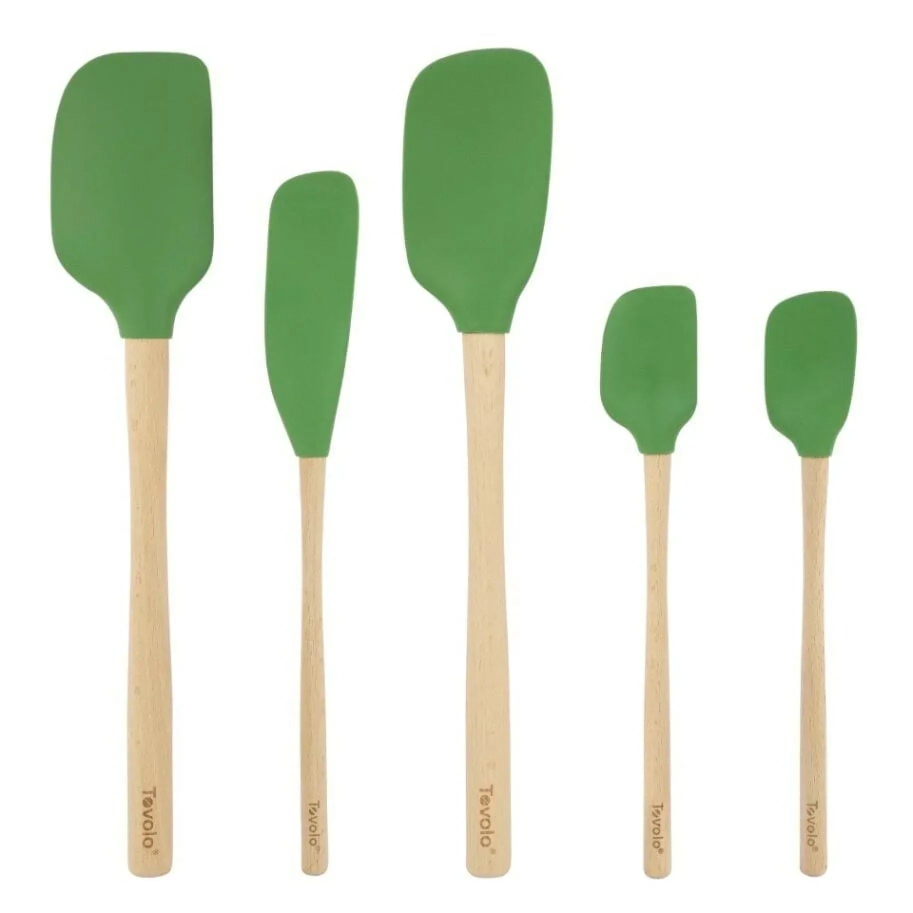 Tovolo Flex-Core Spatula Wood Handled Set (Set of 5) - USA MEGA SHOP