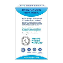 Florastor supplement box back panel with Resilience Starts from Within text