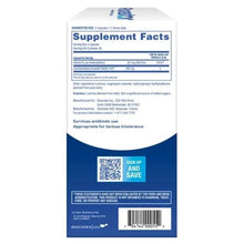 Florastor supplement facts panel on back of Daily Probiotic box