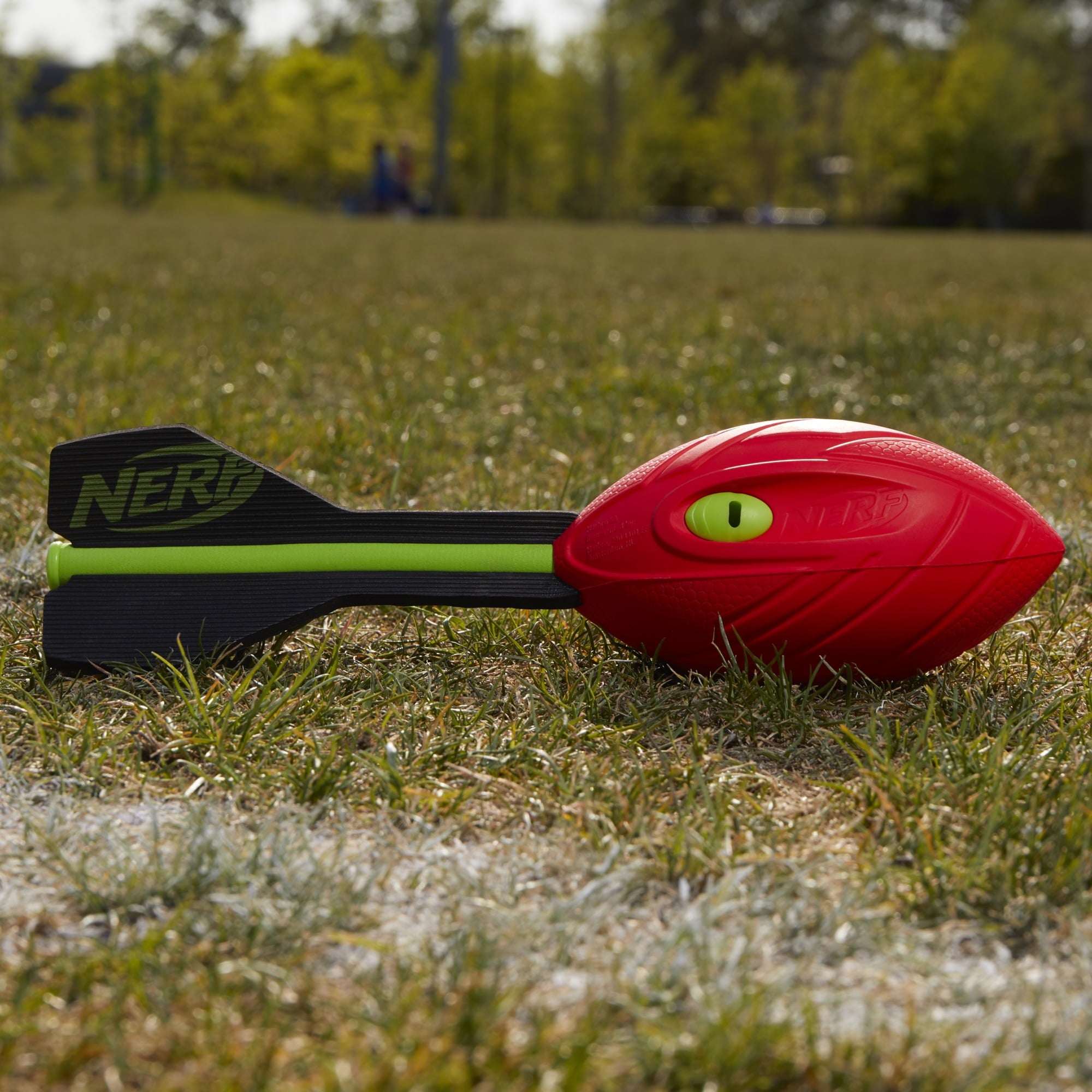 Nerf Vortex Aero Howler Foam Football - Red - Kids Whistle Soft Vortex Ball - Pool or Beach Games