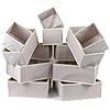 Foldable closet drawer organizer with grid compartments, light beige fabric bins