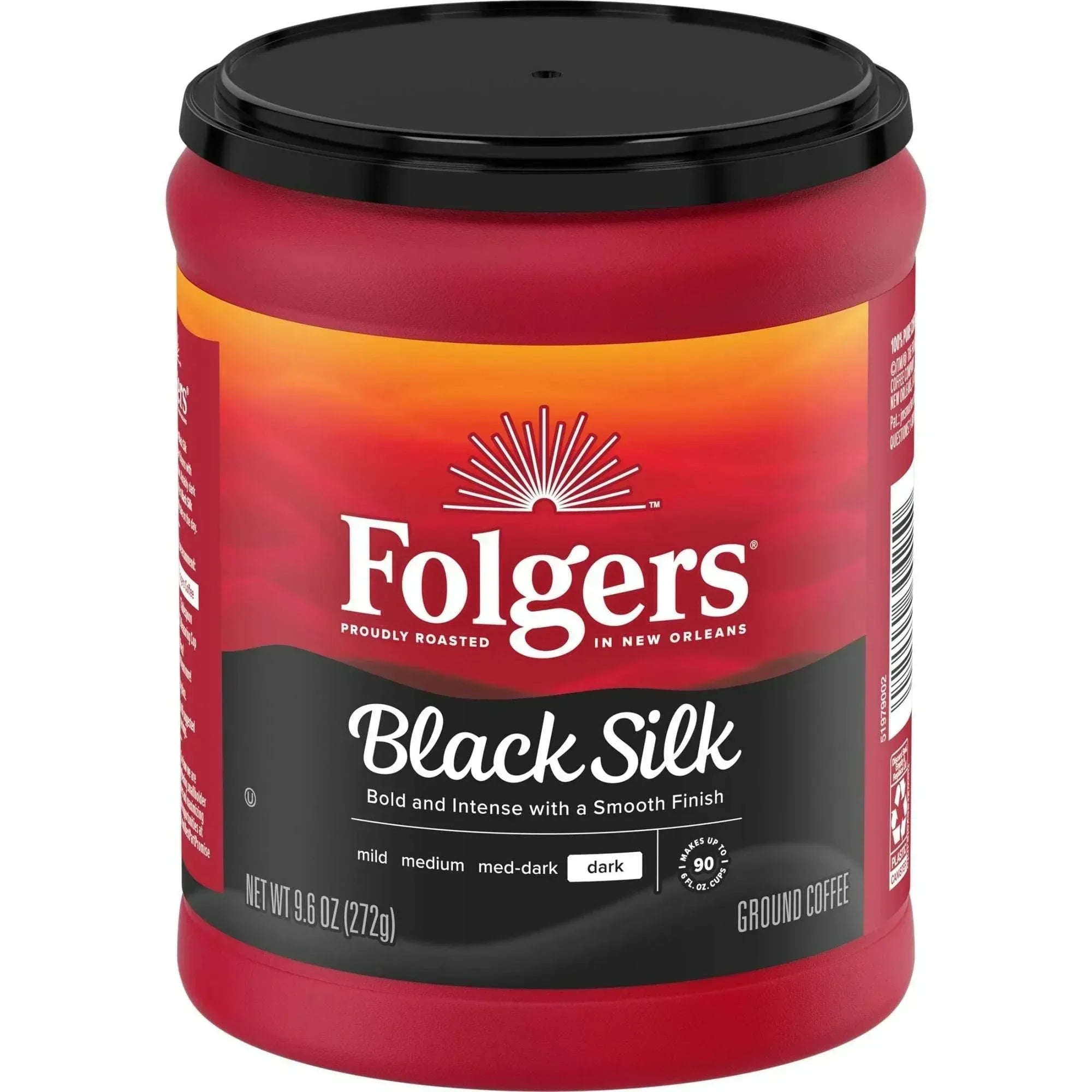 Folgers Classic Roast Ground Coffee, Medium Roast, 9.6 oz Canister