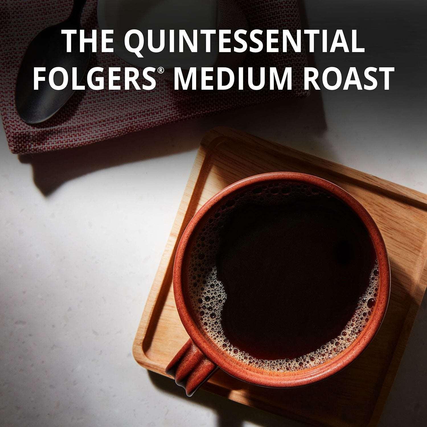 Folgers Classic Roast Ground Coffee, Filter Packs, 0.9 oz., 40 ct. - USA MEGA SHOP
