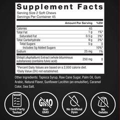 Force Factor Supreme Shilajit Soft Chews, 90 ct. - USA MEGA SHOP