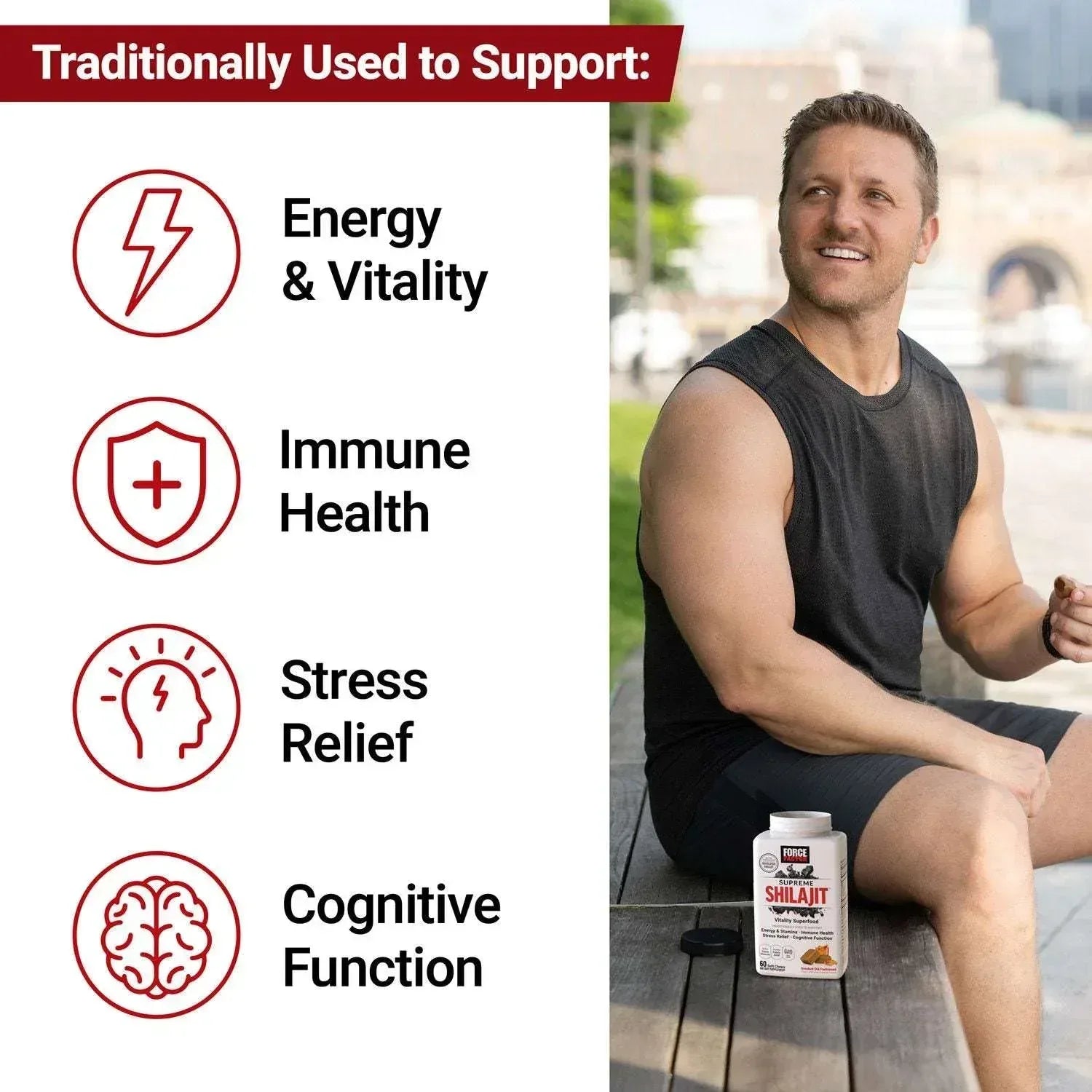 Force Factor Supreme Shilajit Soft Chews, 90 ct.