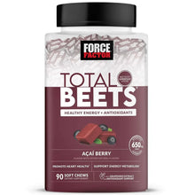 Total Beets supplement bottle with acai berry label and 90 soft chews