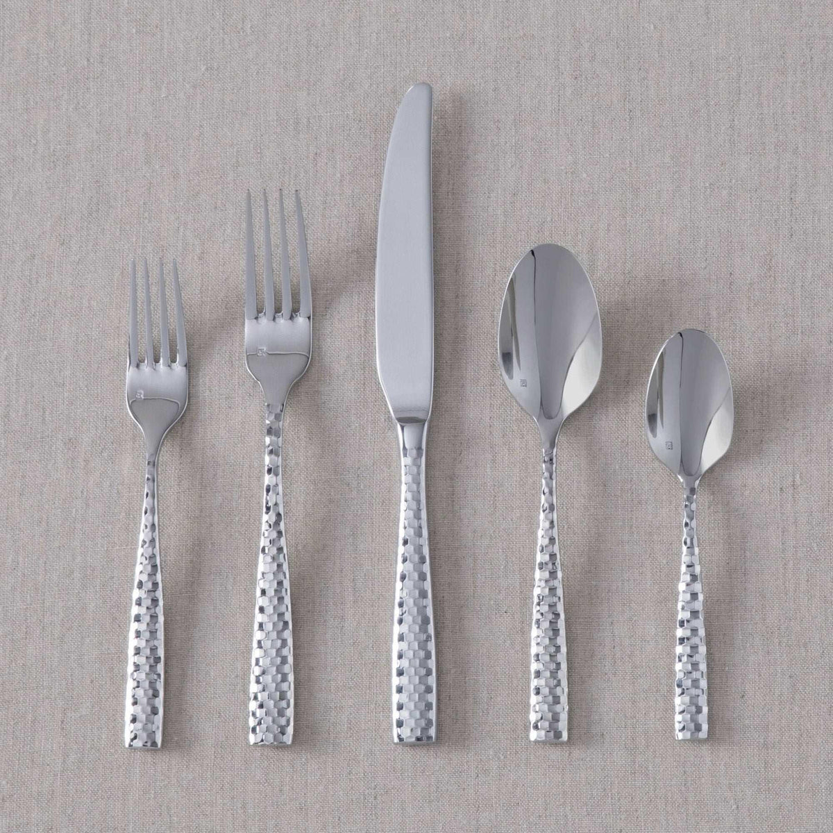Fortessa Lucca Faceted 20-piece Flatware Set - USA MEGA SHOP