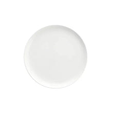 Round white coupe plate from a 16-piece dinnerware set