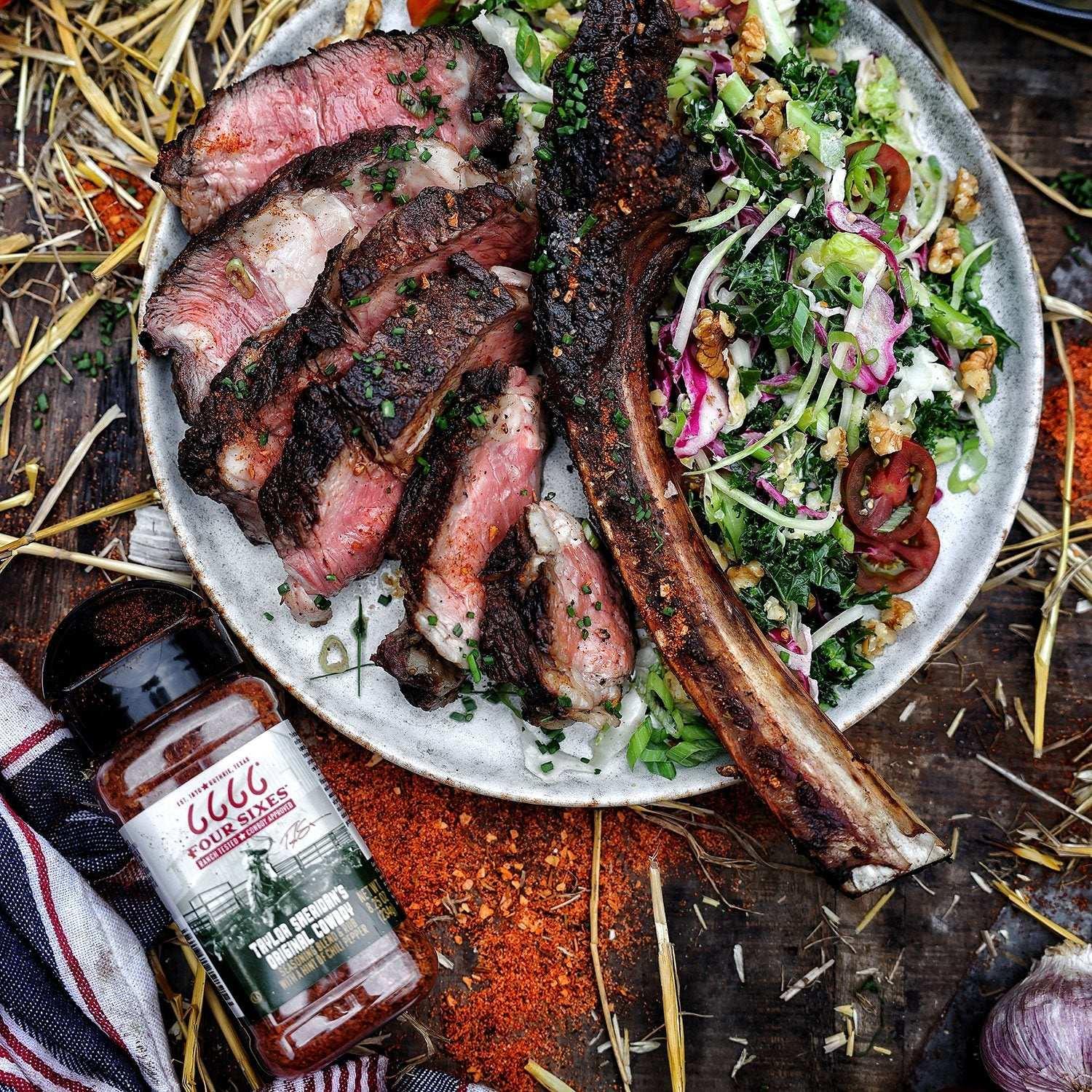 Four Sixes Taylor Sheridan's Original Cowboy Seasoning Blend & Rub, 8.25 oz. - USA MEGA SHOP