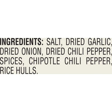 Cowboy seasoning blend ingredients list: salt, dried garlic, dried onion, chili peppers, spices.