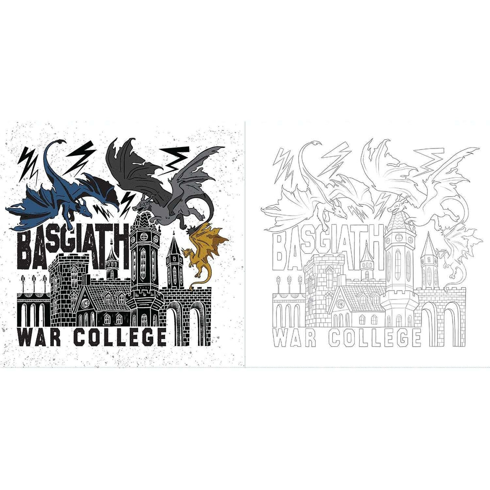 Fourth Wing: The Official Coloring Book, Paperback - USA MEGA SHOP