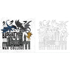 Fourth Wing: The Official Coloring Book, Paperback - USA MEGA SHOP
