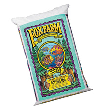 FoxFarm Ocean Forest potting soil bag, teal and purple front