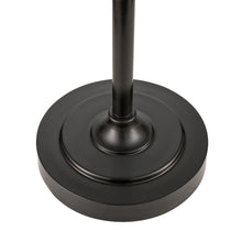 Franklin floor lamp round black base plate with vertical stem